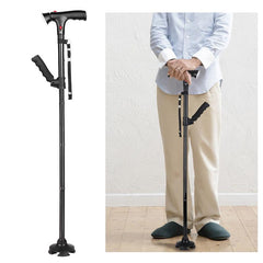 Easysist™ Foldable Crutch Foldable Adjustable Lightweight Aluminum Offset Walking Stick