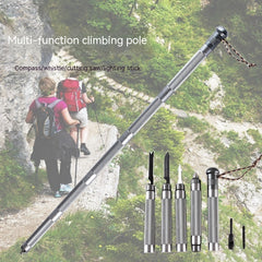 Easysist™ Outdoor Folding Self-defense Survival Walking Stick Equipment Outdoor Hiking Multifunction Trekking Poles