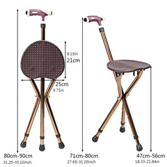 Easysist™ Alloy Walking Stick Stool